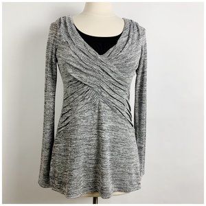 Anthropologie Astars Tunic Gray Light Sweater S